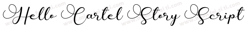 Hello Cartel Story Script Duo Sans字体转换